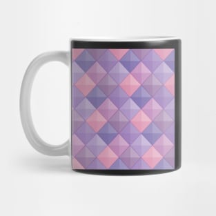 Patchwork Squares Lilac and Blue Mug